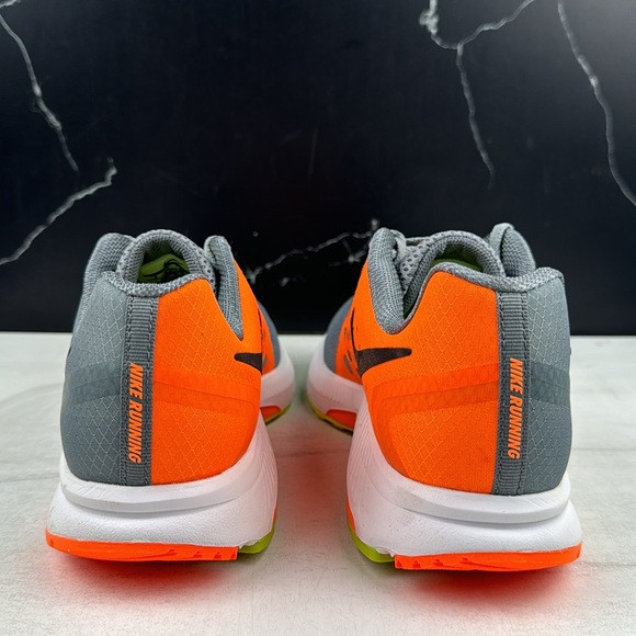 Nike Run Fast Zoom Span Men’s Sneakers Gray/Orange sz 8 - Picture 4 of 10